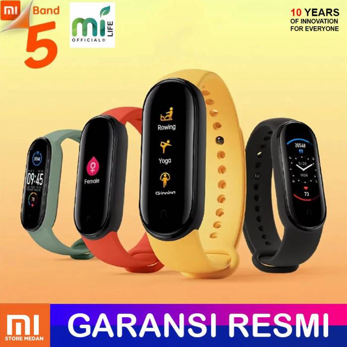 XIAOMI MI BAND 5 SMARTBAND AMOLED MULTI LANGUAGE SMART WATCH MIBAND 5 GLOBAL VERSION Indo4ward