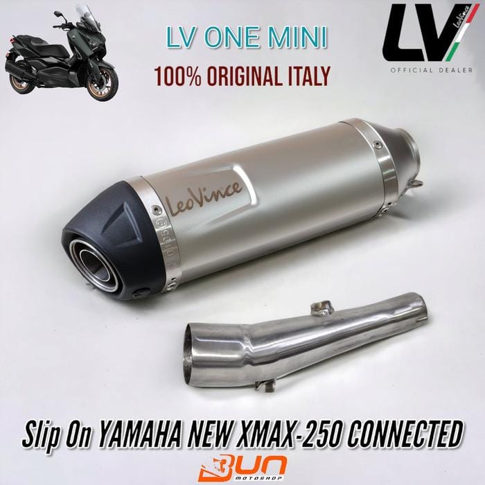 Leovince LV ONE MINI ORIGINAL Slip On Yamaha XMAX 250 OLD NEW