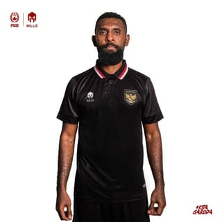 MILLS Indonesia National Team Jersey Third Player Issue 1125INA Black Indo4ward