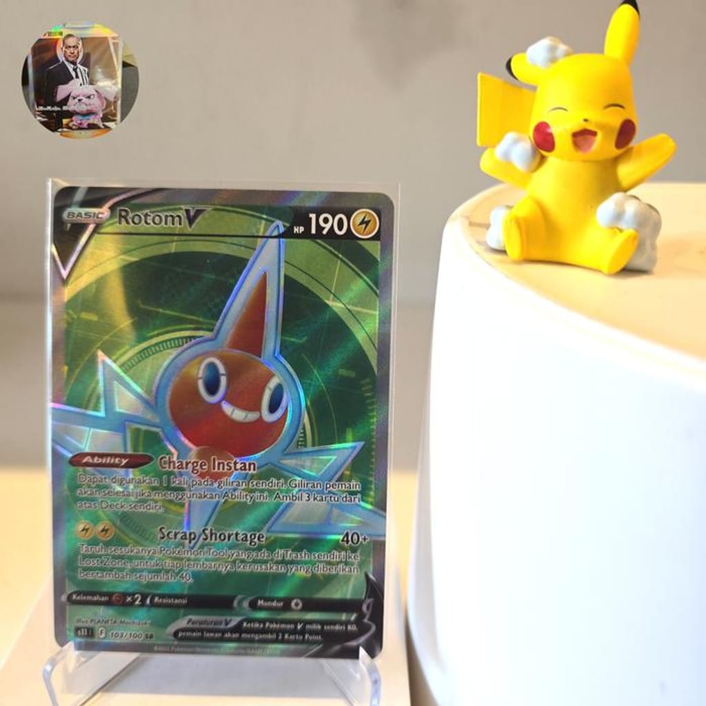 Rotom V sr s11 pokemon card tcg indo | Indo4ward