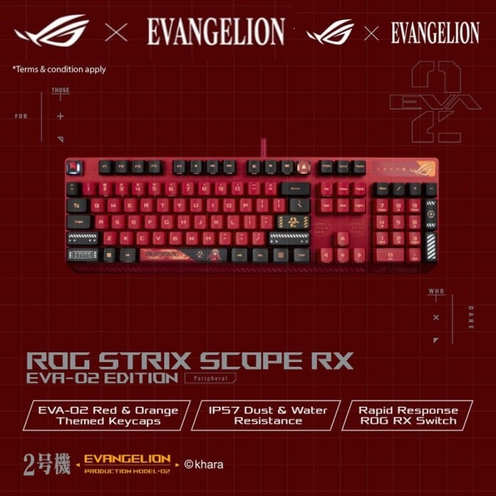 ASUS ROG Strix Scope RX EVA-02 Edition Mechanical Gaming Keyboard ...