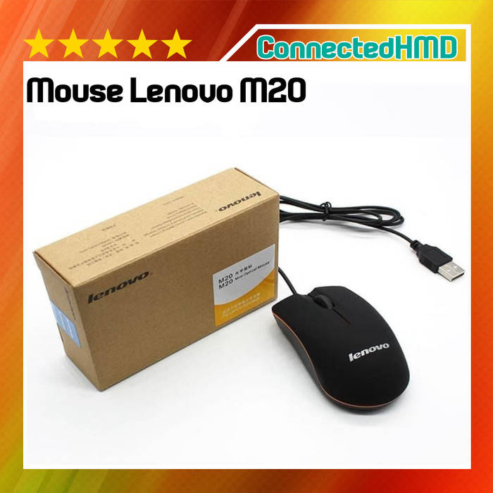 Lenovo M20 Optical USB Mouse - Lenovo Wired USB Mouse