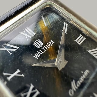 Waltham Maxim Tank Men Unisex Size Silver Manual Winding not Waltham Maxim Tank Men Unisex Size Silver Manual Winding not