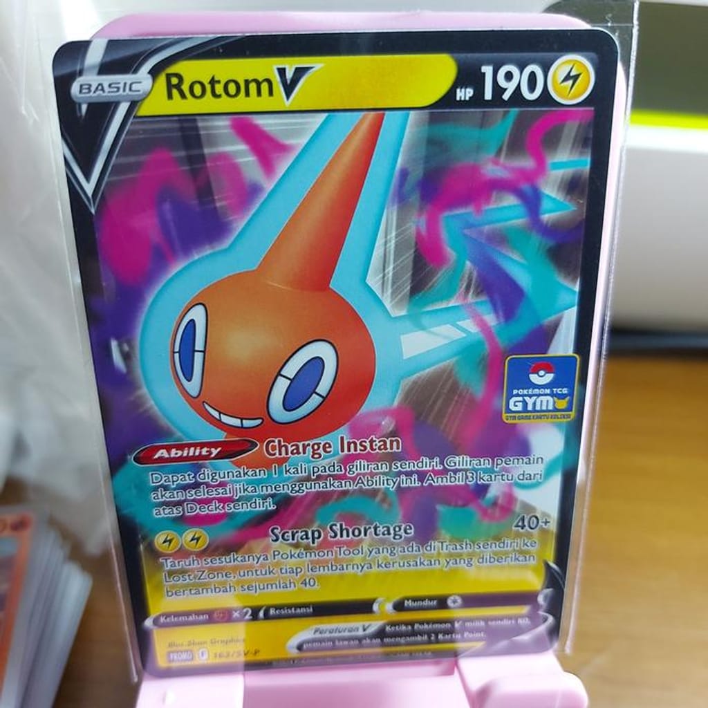 rotom v pokemon card & VSTAR - 046/159 - Crown Zenith Ultra Rare Card Type Rotom V (Full Art) -