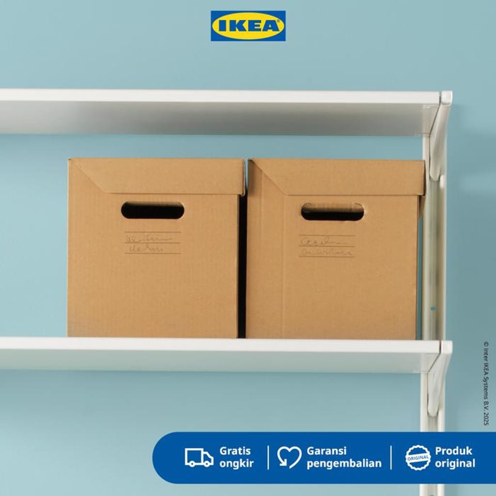 IKEA PAPPIS Storage Box With Multipurpose Lid 25x34x26cm