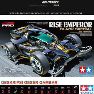 Tamiya Mini 4WD Dash-1 Emperor Black Special MS Chassis - 95296