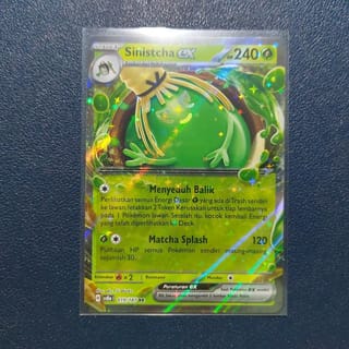 Sinistcha EX RR 019/187 Pokemon Indonesia Terastal Festival sv8a | Indo4ward