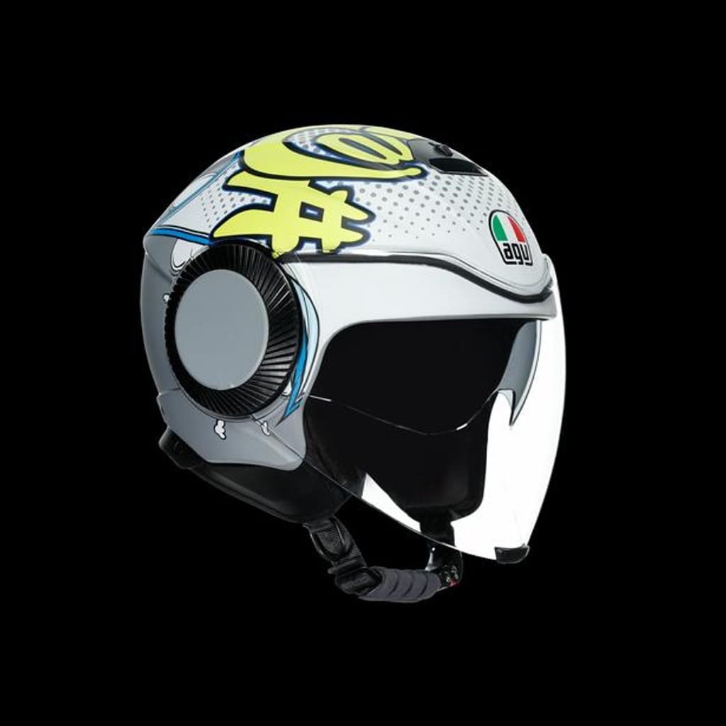 AGV Orbyt Multi Vibes Matt Grey Yellow - L | Indo4ward