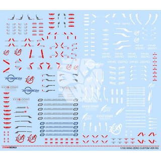 WING ZERO CUSTOM VER RG NEW DECAL SCALE 1/60 | Indo4ward