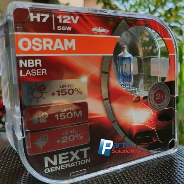 OSRAM H7 12V 55W Night Breaker Laser Next Generation Car Bulbs Fog