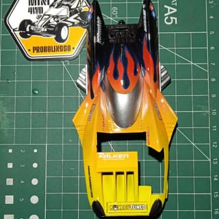 Rep tamiya Body Custom Strato Vector yellow-black motif | Indo4ward