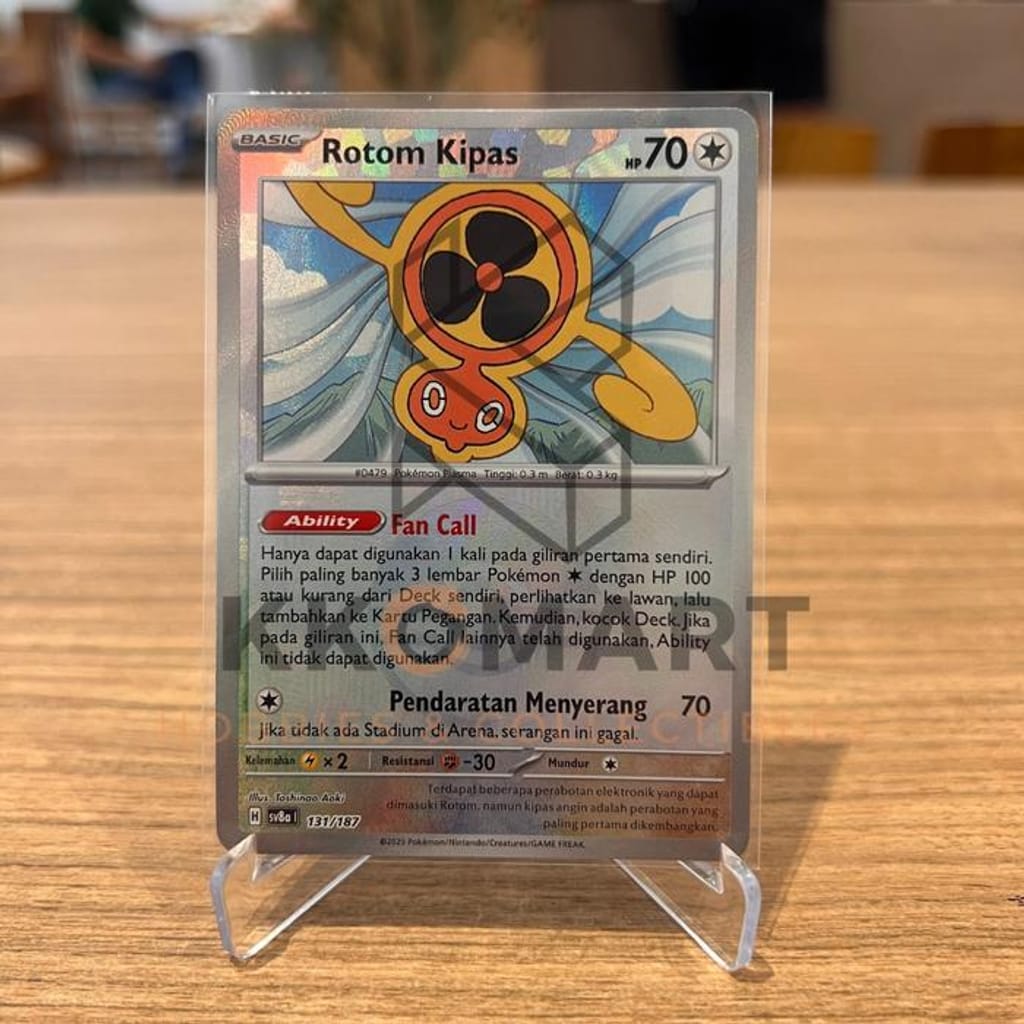 Pokeball Fan Rotom Card Pokemon Trading Card Indonesia | Indo4ward