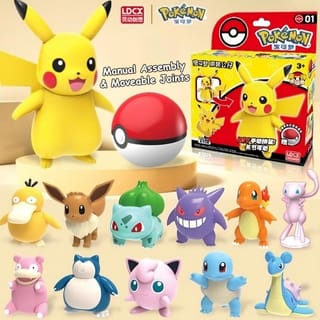 Pokemon Pokeball Assembly Action Toy Figure Raft / DIY Toys LDCX ...