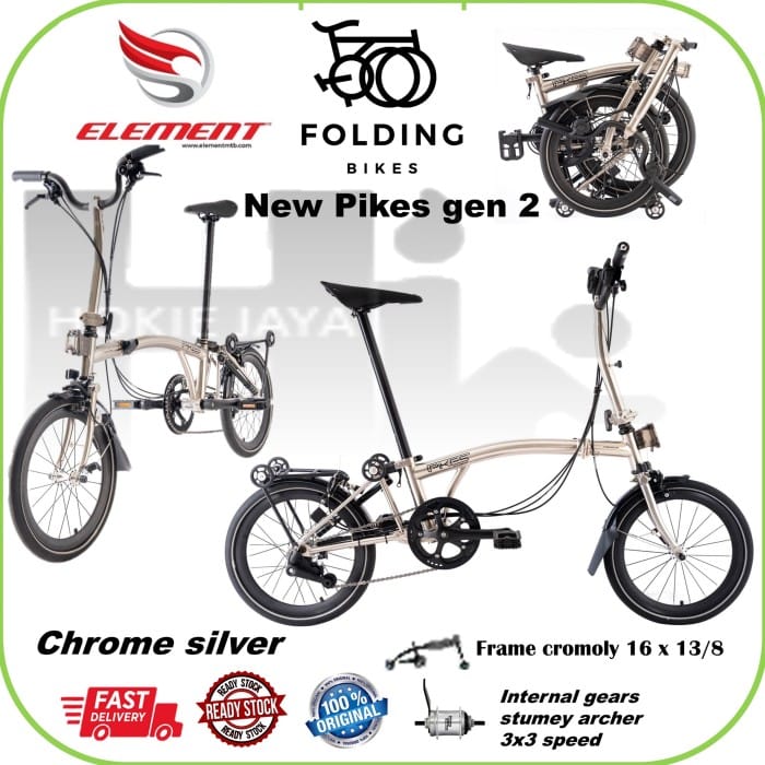 Chrome folding bike sale