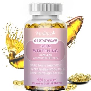 Mulittea Reduced L-Glutathione 2000mg Whitening Capsule Effective Skin  Lightening Antioxidant Anti-Aging Boosting Immunity Dull Skin Whitening  Supplement