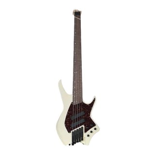 HEX NB505 NB-505 S/IV IVORY WHITE HEADLESS ELECTRIC BASS BMJ