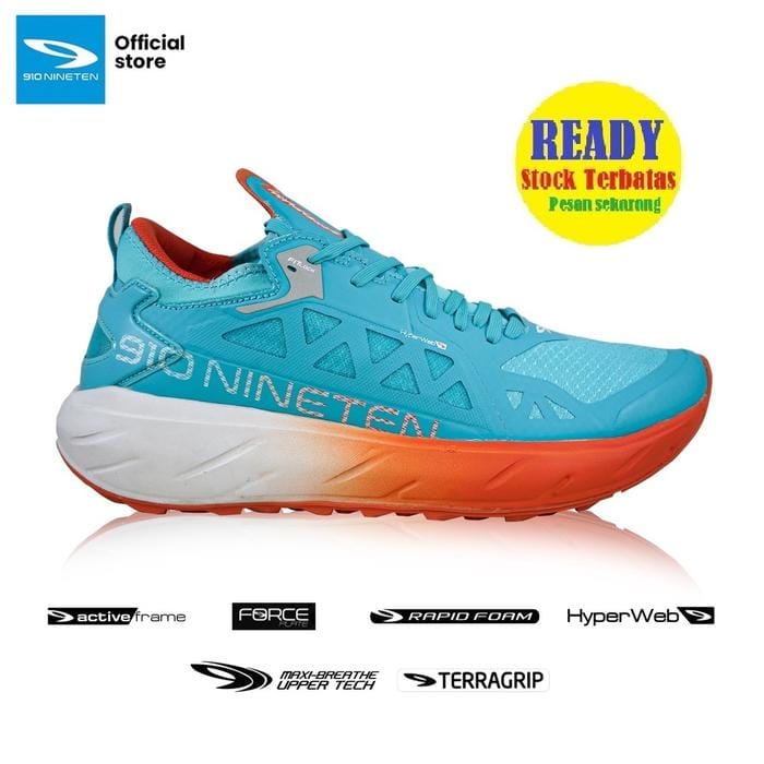 910 Nineten YUZA RIOT GORESPLASH Trail Running Shoes - LIGHT BLUE