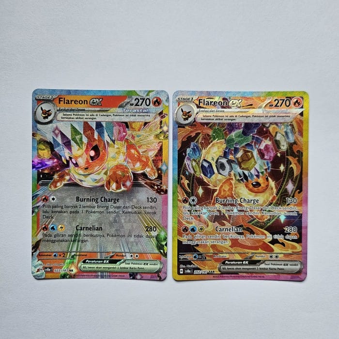 flareon EX RR SAR secret art rare pokemon tcg indonesia original indonesia  sv8a festival terastal - EX SAR | Indo4ward