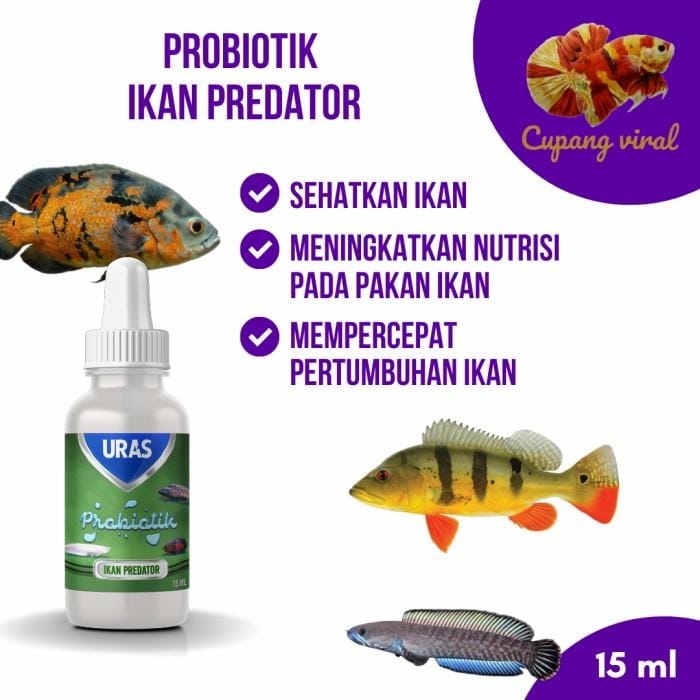 URAS - Probiotics / Vitamins for Predatory Fish 15 ML | Indo4ward