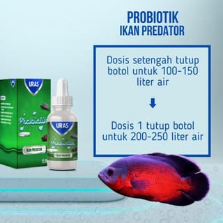 URAS - Probiotics / Vitamins for Predatory Fish 15 ML | Indo4ward