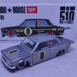 Mini GT X Kaido House 001 Datsun 510 Pro Street Green Chase