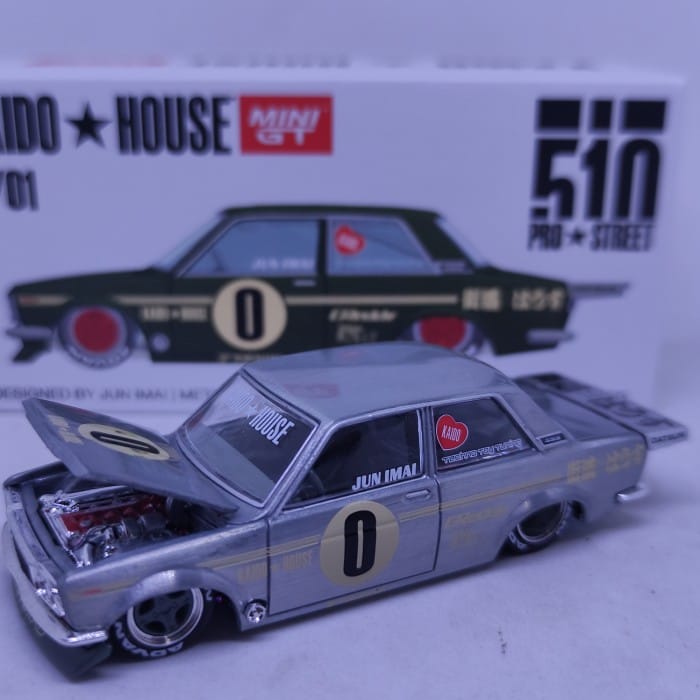 Mini GT X Kaido House 001 Datsun 510 Pro Street Green Chase