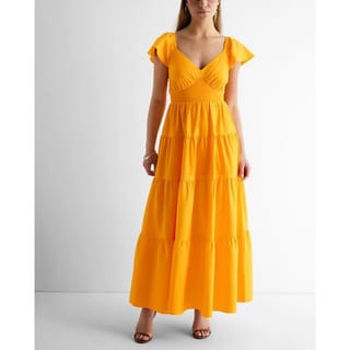chinese dress ladies Ezra Yellow Maxi Dress - US 4 main image 1