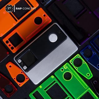 CLEAR SET PANEL SAN AIO DNA 80C BY RAP CONCEPT - NEON GREEN