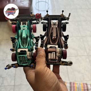Tamiya Mini 4WD Body Strato Vector Mettalic Custom SFM | Indo4ward