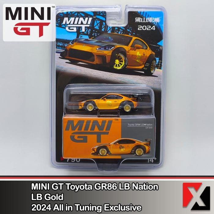 MINI GT Toyota GR86 LB Nation LB Gold 2024 All In Tuning