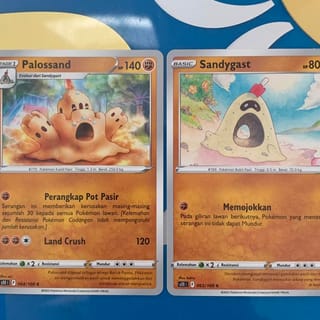 palossand pokemon card SV8] ex 123/106SR Colorless Sand Tomb (80) The Defending Pokmon cant retreat during your opponents next turn Pokemon TCG Indonesia Sandygast Palossand