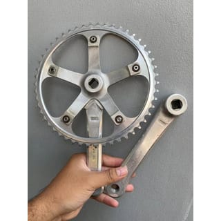 Crankset Sugino 75 165 mm & Chainring Dura Ace NJS 50T BCD 144