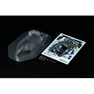 Tamiya Mini 4WD Dual Ridge Body Set (Clear Polycarbonate) - 95645