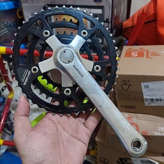Vintage Shimano Deore XT FC-M730 Triple MTB Crankset - Troc Vélo