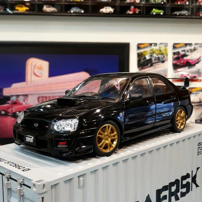 1 18 Subaru Impreza WRX STI Black Autoart Ex Collectors Diecast Indo4ward