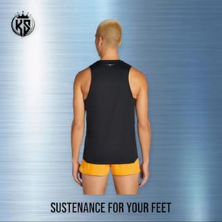 HOKA MEN GLIDE SINGLET BLACK - XS | Indo4ward
