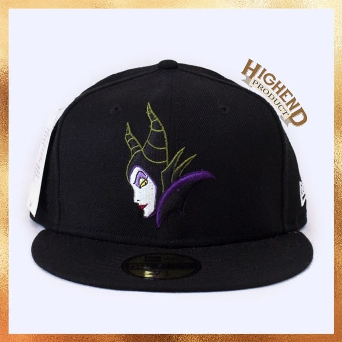 New Era x Disney Maleficent Collab Black 59FIFTY Fitted Hat 7 1 4 Indo4ward