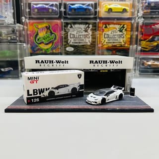 Mini GT 126 LB Works Lamborghini Huracan GT White - Open Seal