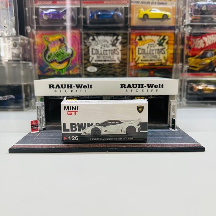 Mini GT 126 LB Works Lamborghini Huracan GT White - Open Seal