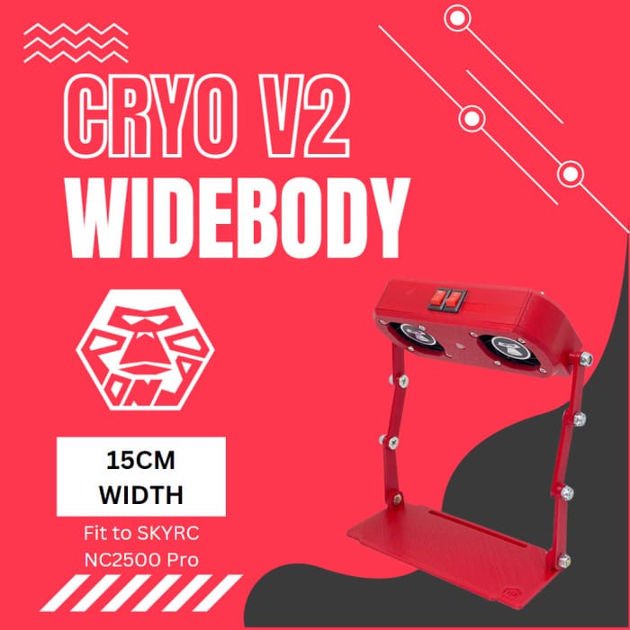 (RED) PONGO Cryo V2 Widebody Charger Fan | Indo4ward