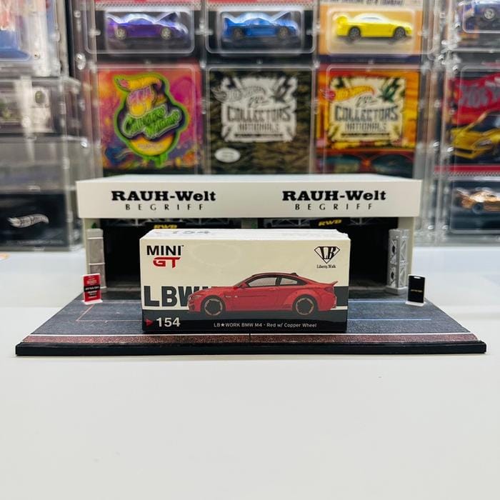 Mini GT 154 LB Works BMW M4 Red with Copper Wheel | Indo4ward