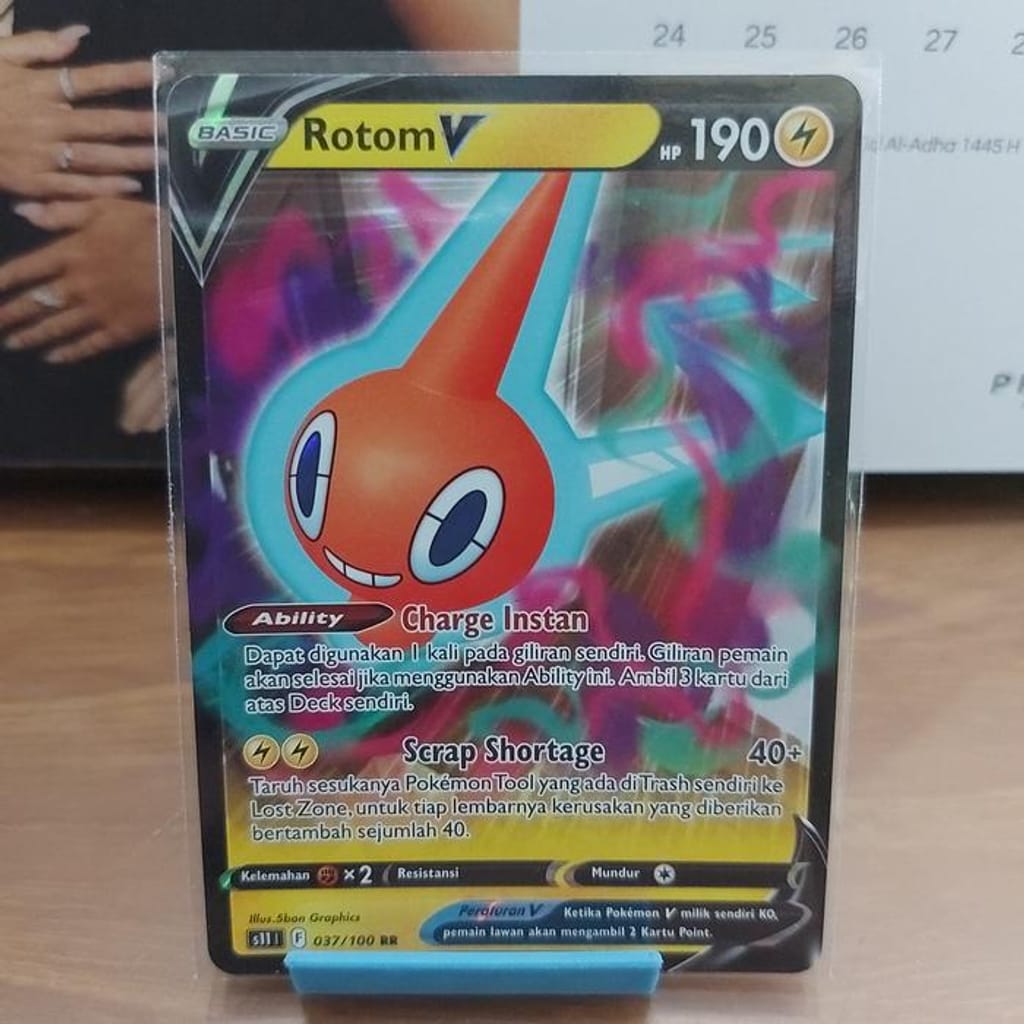 Pokemon Rotom V RR card | Indo4ward