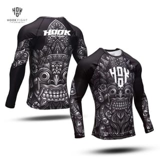 Rashguard BJJ Hook MMA Rash Guard Compression RGS07 - RGS-BARONG, XL ...