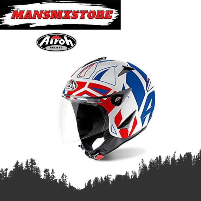 airoh convert helmet COMMANDER 2 CARBON  USA day comfort Airoh TRR S Convert Blue