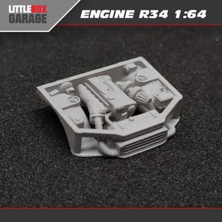 Miniature Nissan Hotwheels Engine for Skyline R34 Custom Diecast - Twin ...