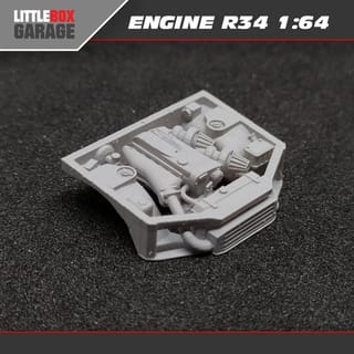 Miniature Nissan Hotwheels Engine for Skyline R34 Custom Diecast - Twin ...