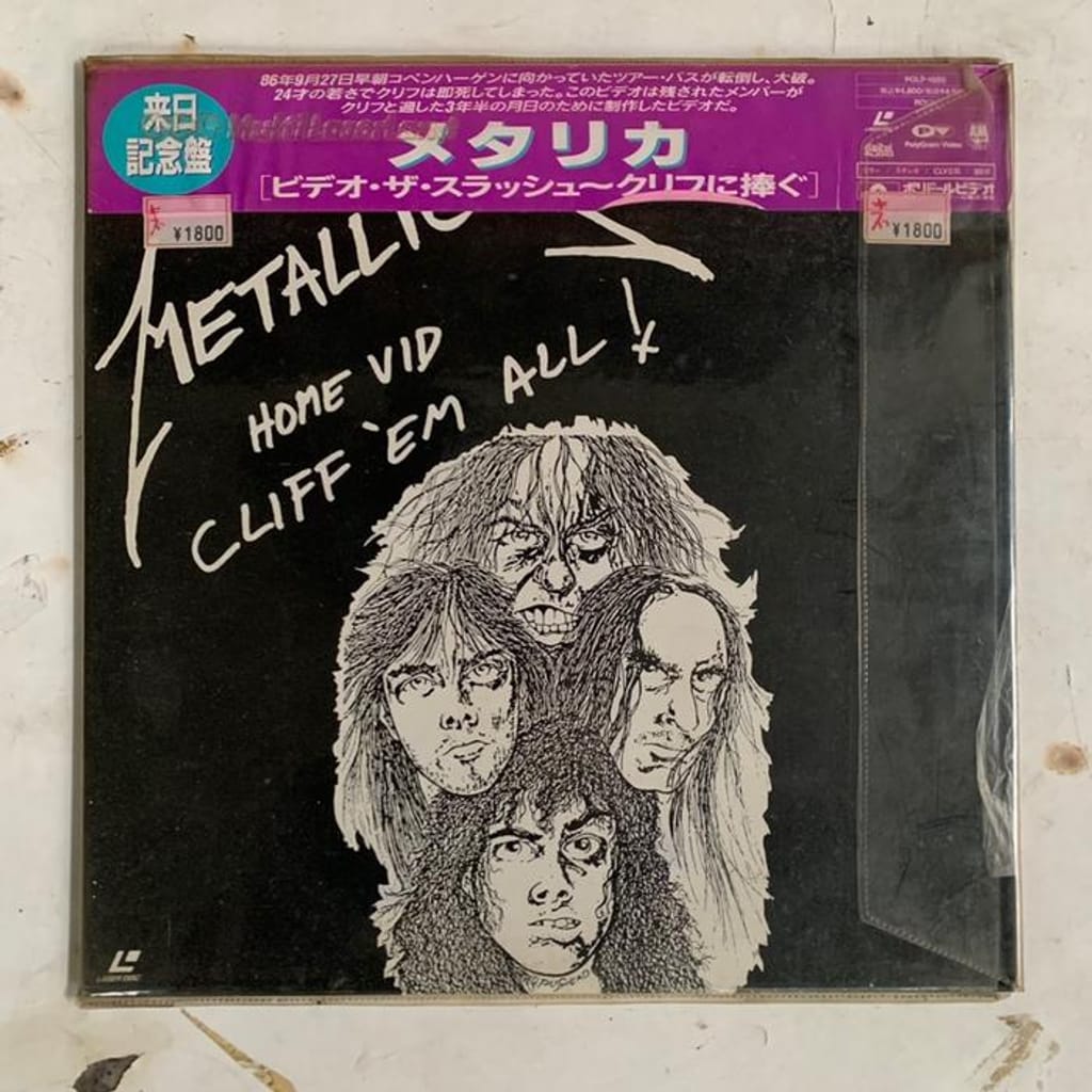 Laserdisc Metallica Home Vid Cliff 'Em All! A raw tribute to their