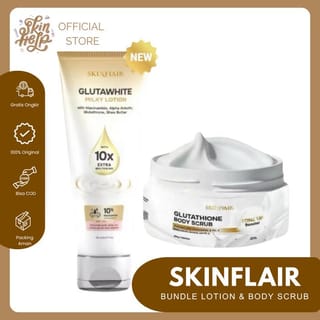 SKINFLAIR Glutathione Body Scrub Tone Up Skin Brightening Booster - 2 GLUTATHIONE SCRUB