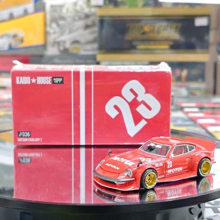 Mini GT Kaido House Datsun Kaido Fairlady Z Motul V2 Red KHMG036