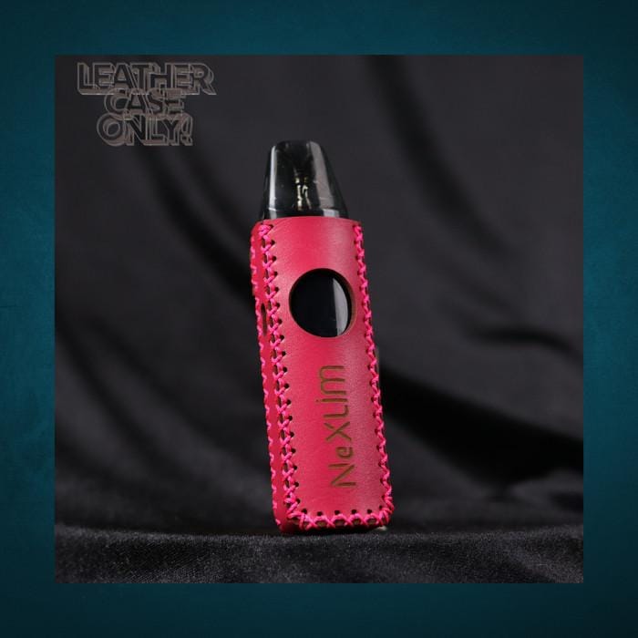 Premium Leather Sleeve Case Oxva Nexlim Free Lanyard - Pink - Pink |  Indo4ward